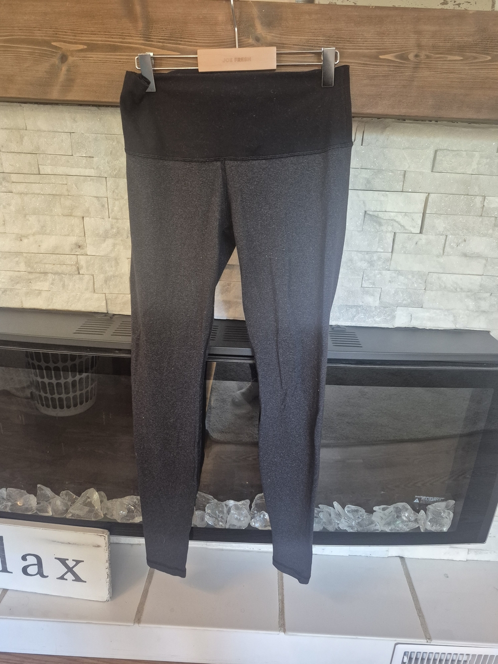 Lululemon Womens Leggings Dark Grey Waist Flat Is 13 Stretch To 15